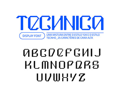 Project thumbnail - Display font | TECHNICA