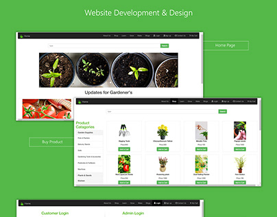 UX-UI Website Design for Kitchen Gardening.