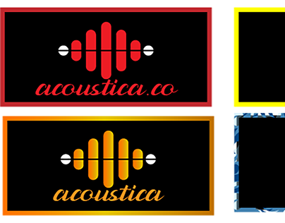 acoustica brand identity logo