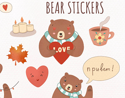 Bear stickers