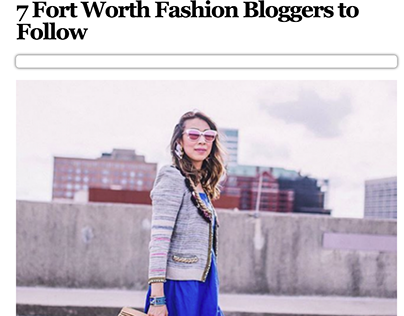 7 Fort Worth Fashion Bloggers to Follow