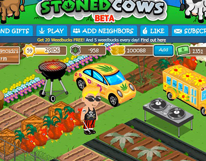 Massive Multi-Player FB Game- Stoned Cows