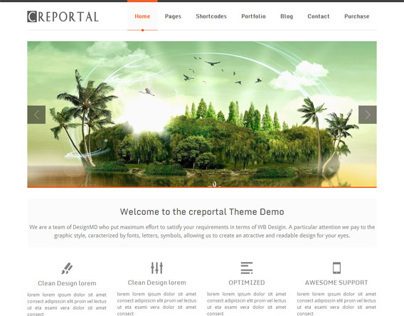 Creportal, WordPress Premium Creative Theme