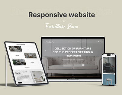 Furniture website - Responsive design