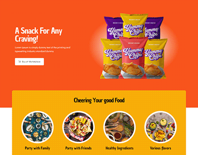 Website Design of Company Lumax of Snacks, Chips..