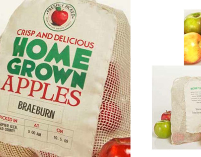 Farmers' Market Apple Bag