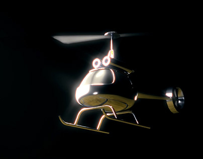 3D Chopper Animation Blender
