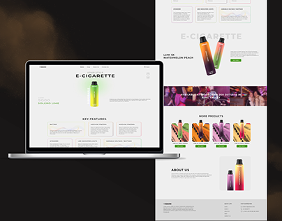 E-Cigarette website design