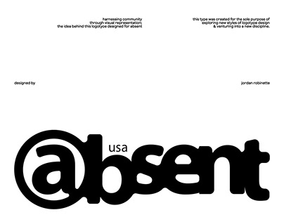 Absent® Logotype study