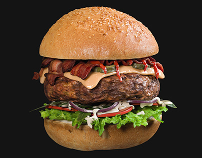 Realistic 3D model of Burger