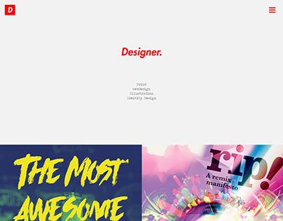 'Designer' Portfolio webdesign