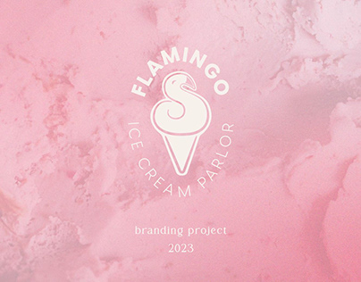 Branding: Flamingo Ice Cream Parlor