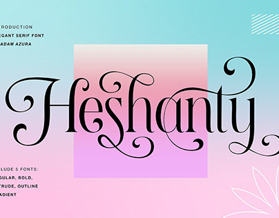 Heshanty Typeface