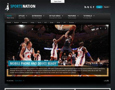 Sports Nation, WordPress Premium Sport Portal Theme