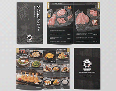 Restaurant Menu Design (Main Menu, Poster & Tablestand)