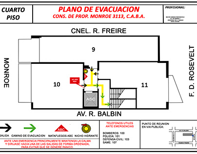 Evacuation plans in Buenos Aires