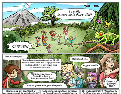 Comic: Connaisez Costa Rica (Get to know Costa Rica)