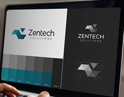 Zentech Brand Identity | Tech Logo | Mobile App Icon