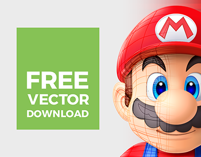 Super Mario Vector | Illustrator Mesh Tool