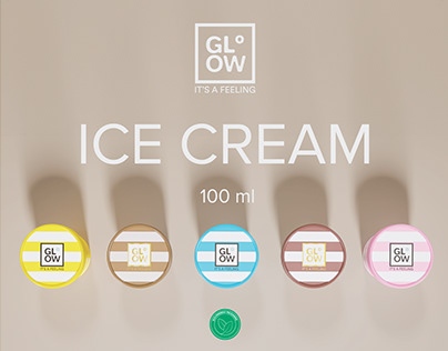 Glow Ice Cream 100 ml Labels