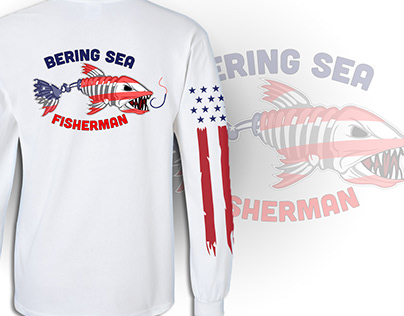 BERING SEA FISHERMAN - Fishing Design for T-shirt