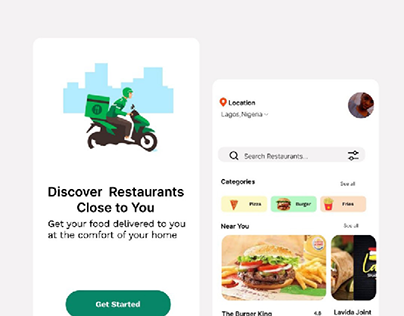 A restaurant finder app