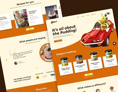 Rodgers' Puddings - Website Design Study
