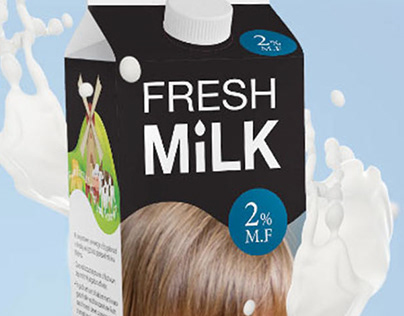 Fresh Milk Packaging mockup