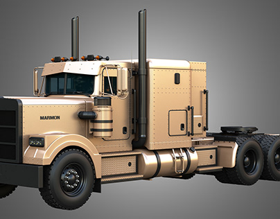 57P Semi Truck - Tri Axle Truck - Custom Version