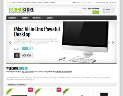 TechnoStore, osCommerce Technology Store Theme