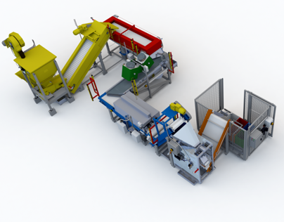 3D animation - assembly line