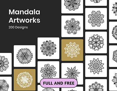 200 Mandala Art | Free