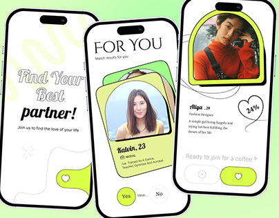 Dating app design mobile app