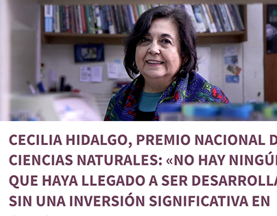 Entrevista Premio Nacional de Ciencias.