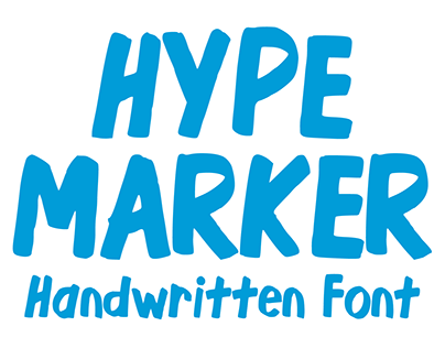 Hype Marker Font