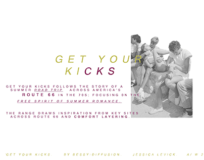 GET YOUR KICKS - DIFFUSION LINE, GRADUATE PROJECT