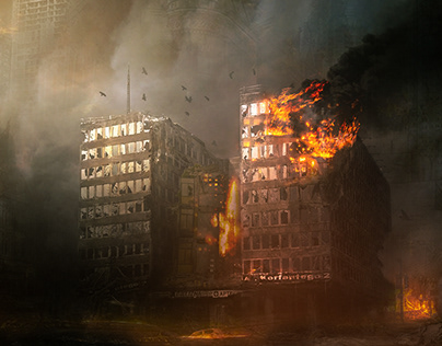 Destroyed City photo Manipulation