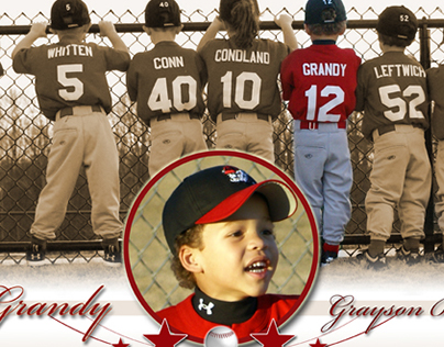 Custom Youth Sports Posters Baseball