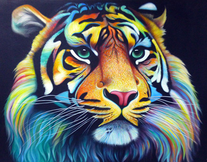 Sumatran tiger / Various color manes