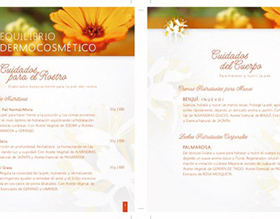 Catalogue for Madreselva, cosmetics (2/3)