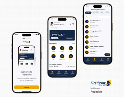 First Bank Mobile App Redesign.