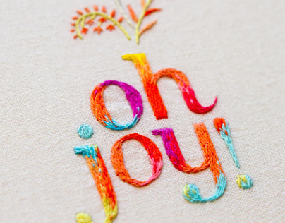 Oh Joy! embroidered logo