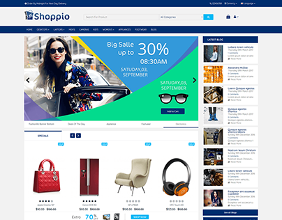 Shoppio Multipurpose Opencart Theme