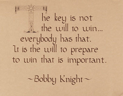 Bobby Knight Quote