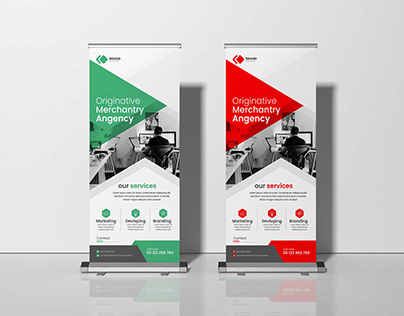 Creative Corporate Roll Up Banner Design
