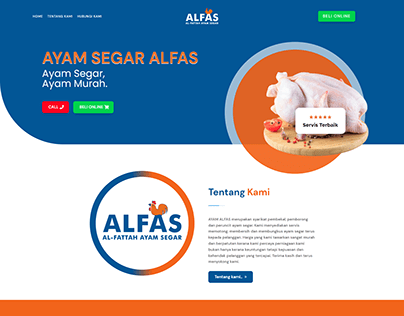 Website for Ayam Segar ALFAS