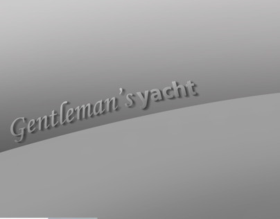 It all starts with design contest. Gentleman's yacht