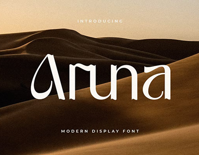 Aruna - Modern Display Font