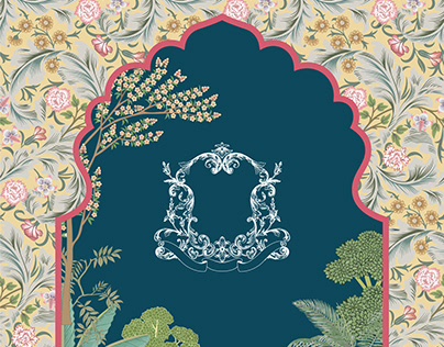 Traditional Mughal Frame, wallpaper