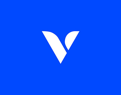 V letter logo design